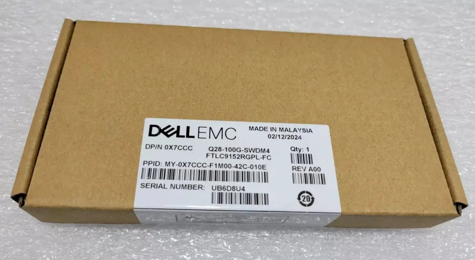 NEW GENUINE Dell EMC SFP-1G-T 1000BASE-T SFP Copper RJ45 FCLF8521P2BTL-DL 1M0C3