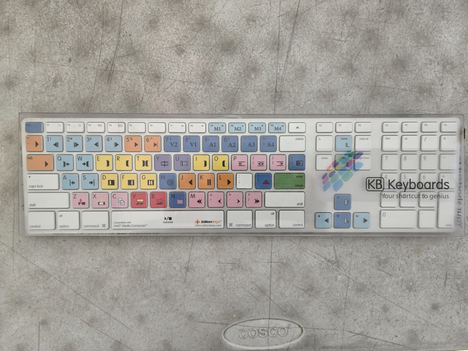 Editors Keys Shortcut Keyboard for Avid Media Composer (PC/Mac)