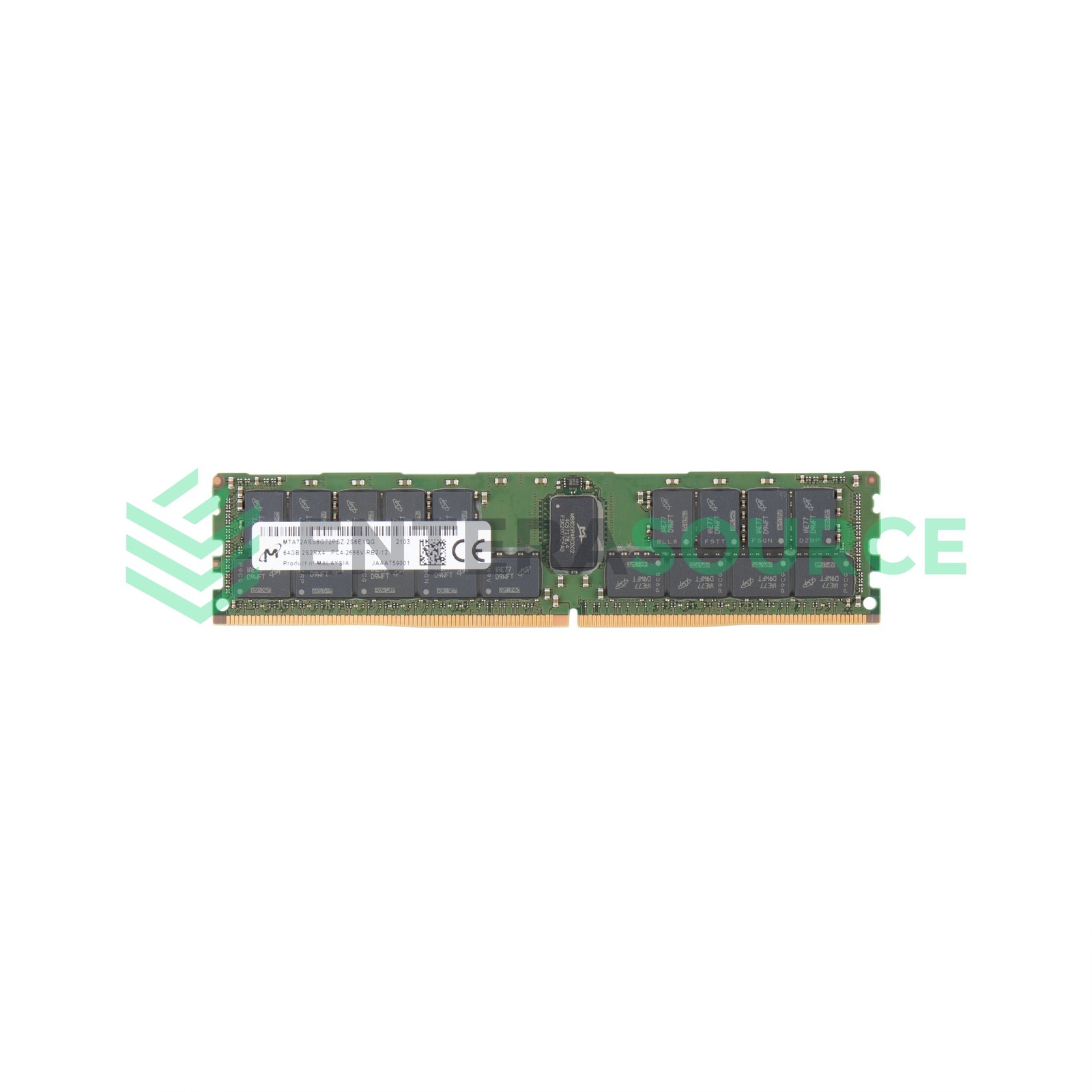 Micron MTA72ASS8G72PSZ-2S6 64GB DDR4-2666 PC4-21300 2S2Rx4 Server Memory Module