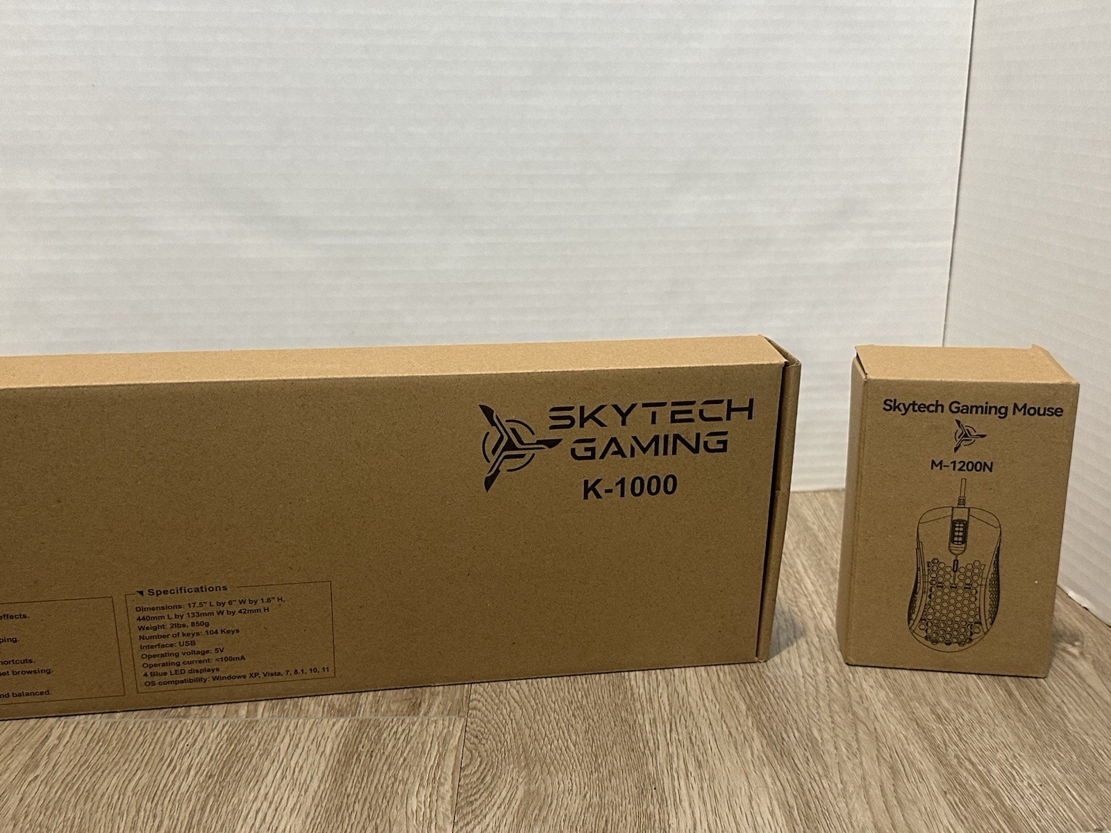 Skytech Gaming K-1000 Illuminated Keyboard + M-1200N USB Wired Mouse 1200 DPI