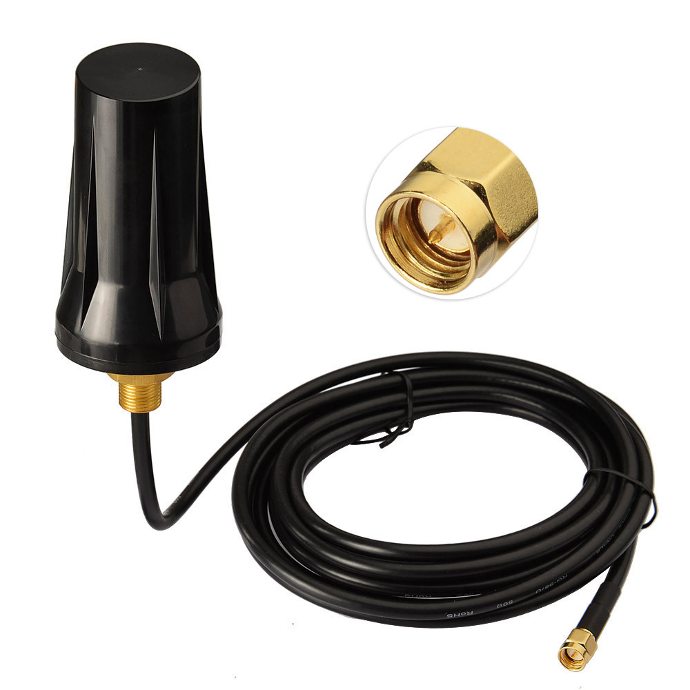 433Mhz Antenna Screw Mount SMA Aerial 3m RF Module Transceiver Waterproof IP67