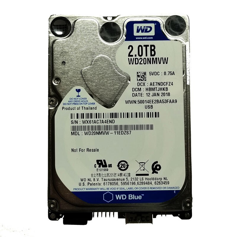 Western Digital 2TB WD20NMVW-11EDZS7 USB 3.0 Portable External HDD Hard Drive