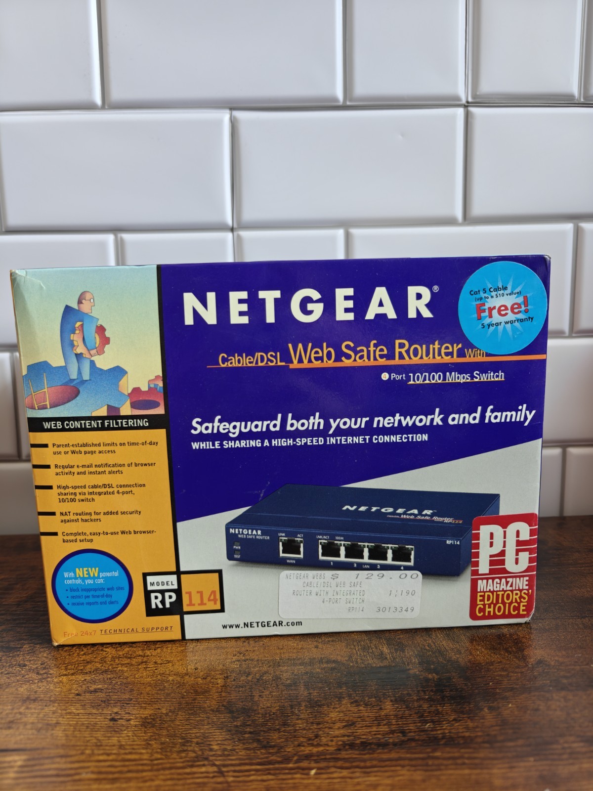 NETGEAR RP114 CABLE/DSL WEB SAFE ROUTER