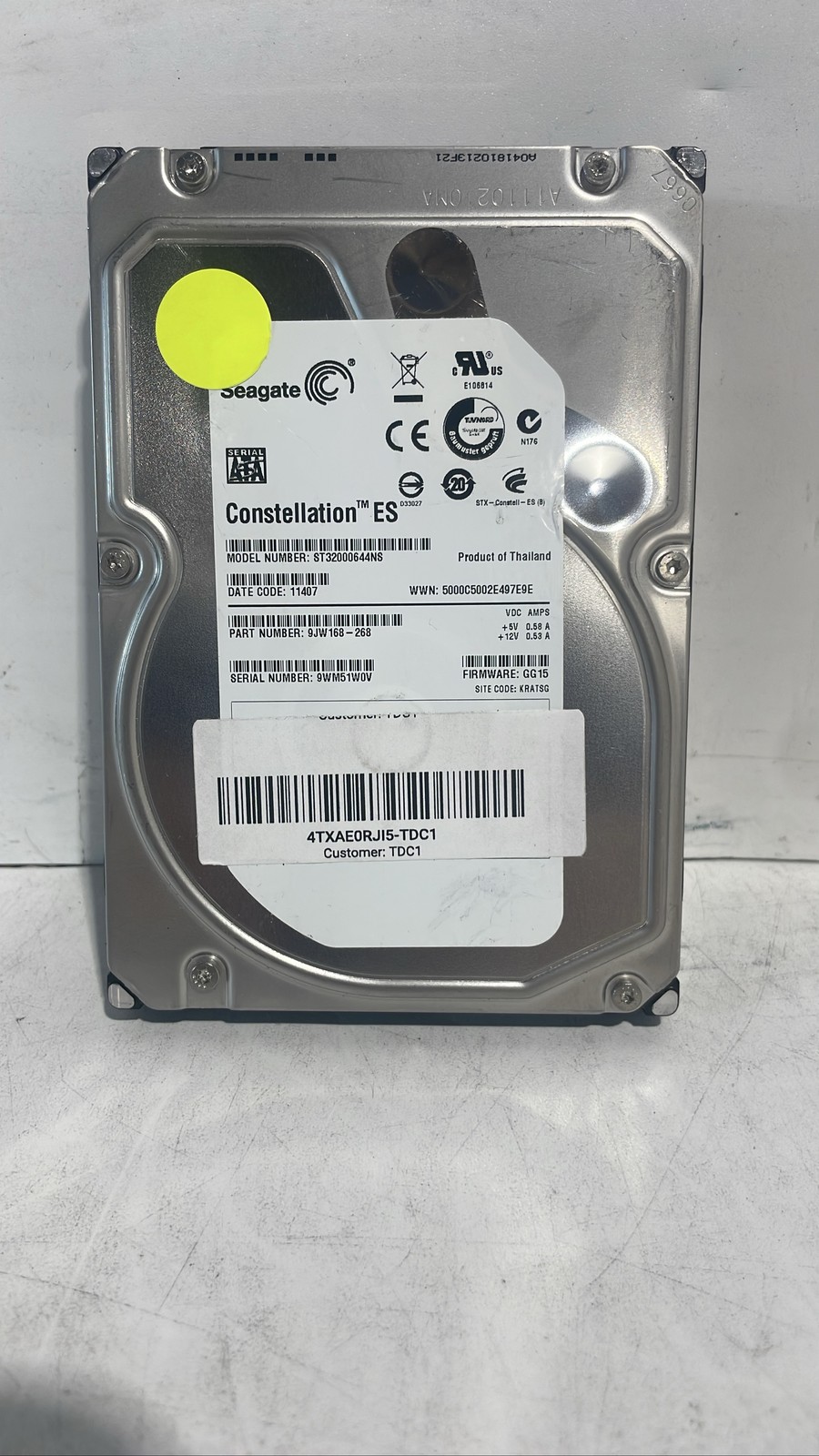 Seagate Constellation ES 2TB ST32000644NS SATA 7200RPM 64MB 3.5" HDD Unit