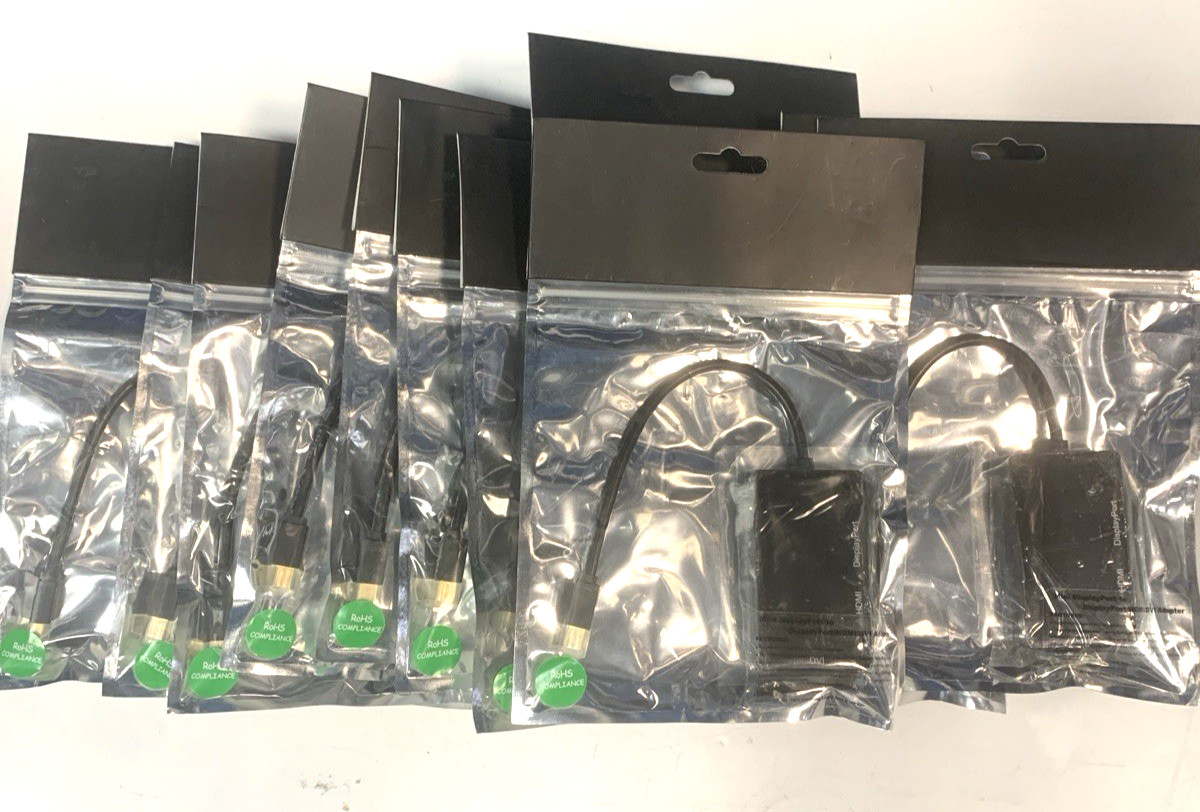 LOT of 13 x Monoprice Mini DisplayPort to DVI Adapter