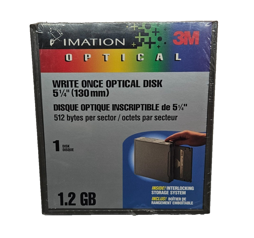 IMATION 3M Optical Rewritable Optical Disk 5.25" 130mm 1.2 GB