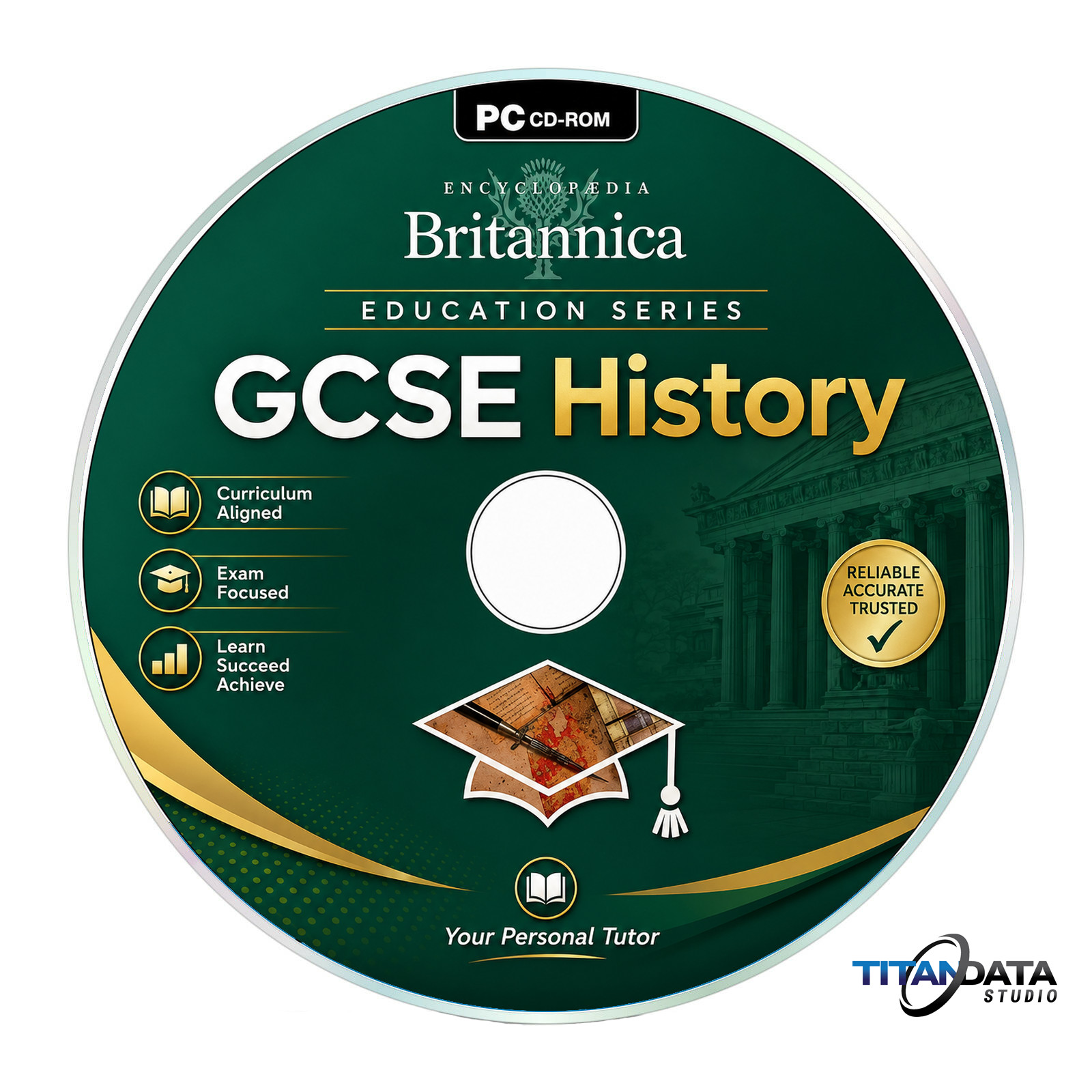 Encyclopedia Britannica GCSE History PC CD-ROM Windows 10 11 Educational Softwar