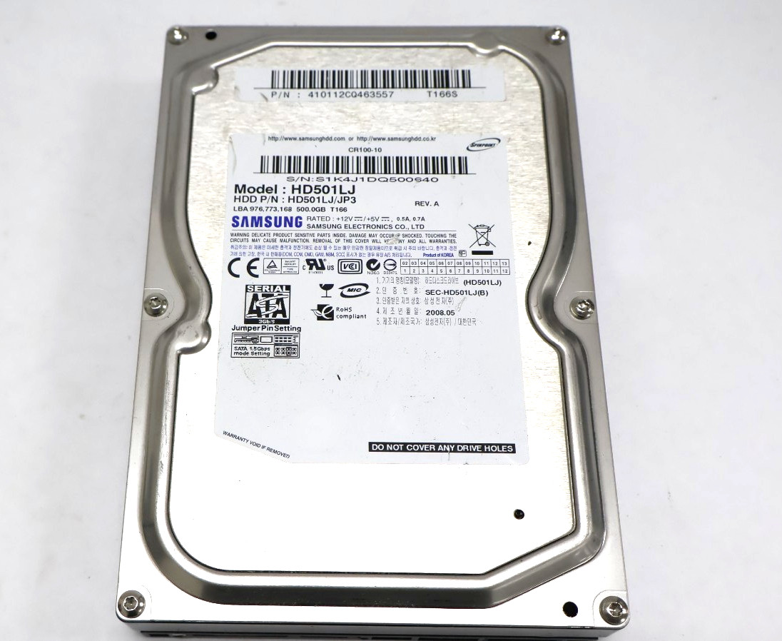 Samsung HD501LJ 500GB 3.5" 7200 RPM SATA 3 Gb/s Hard Drive HDD HD501LJ/JP3
