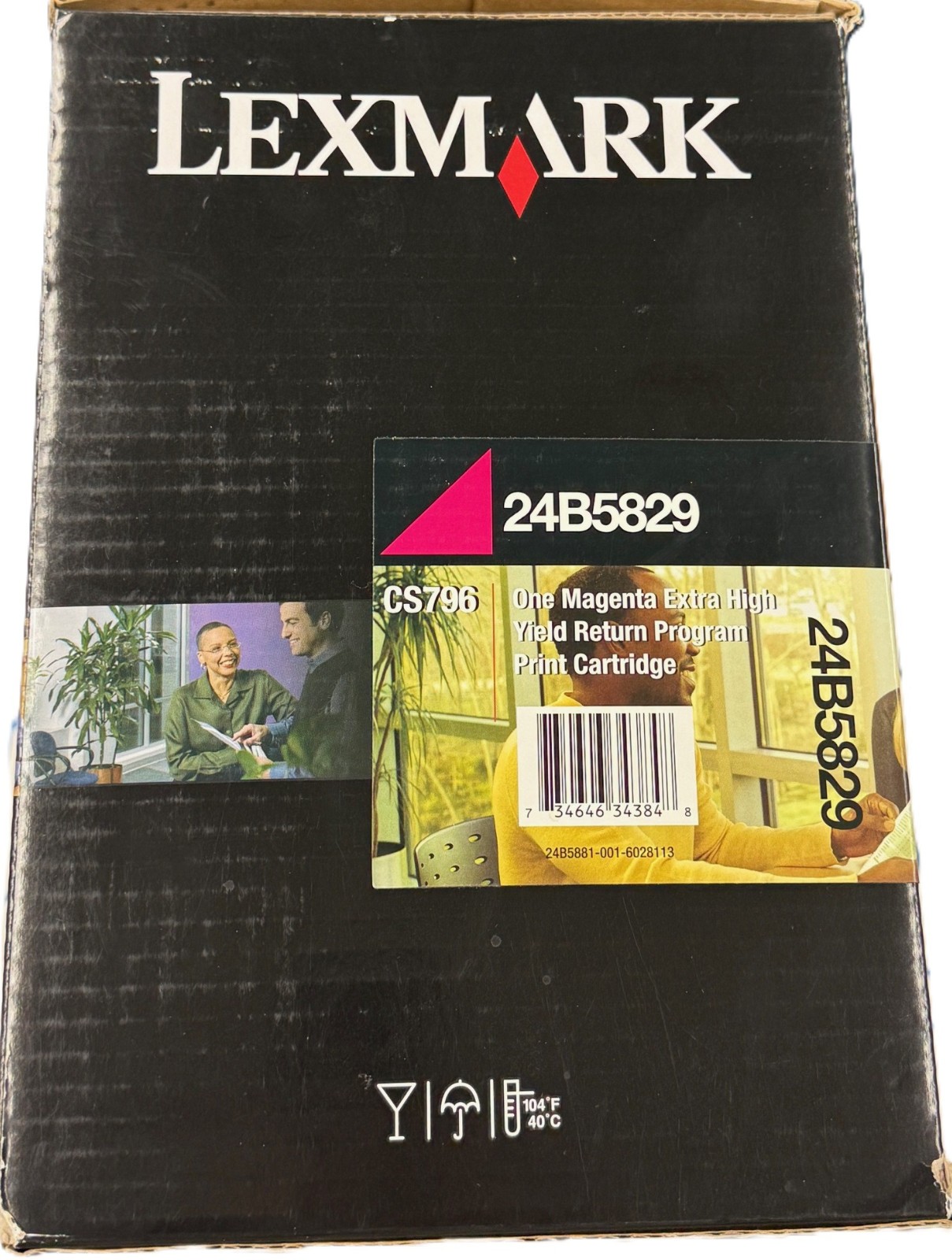 Genuine LEXMARK CS796 Magenta Toner 24B5829