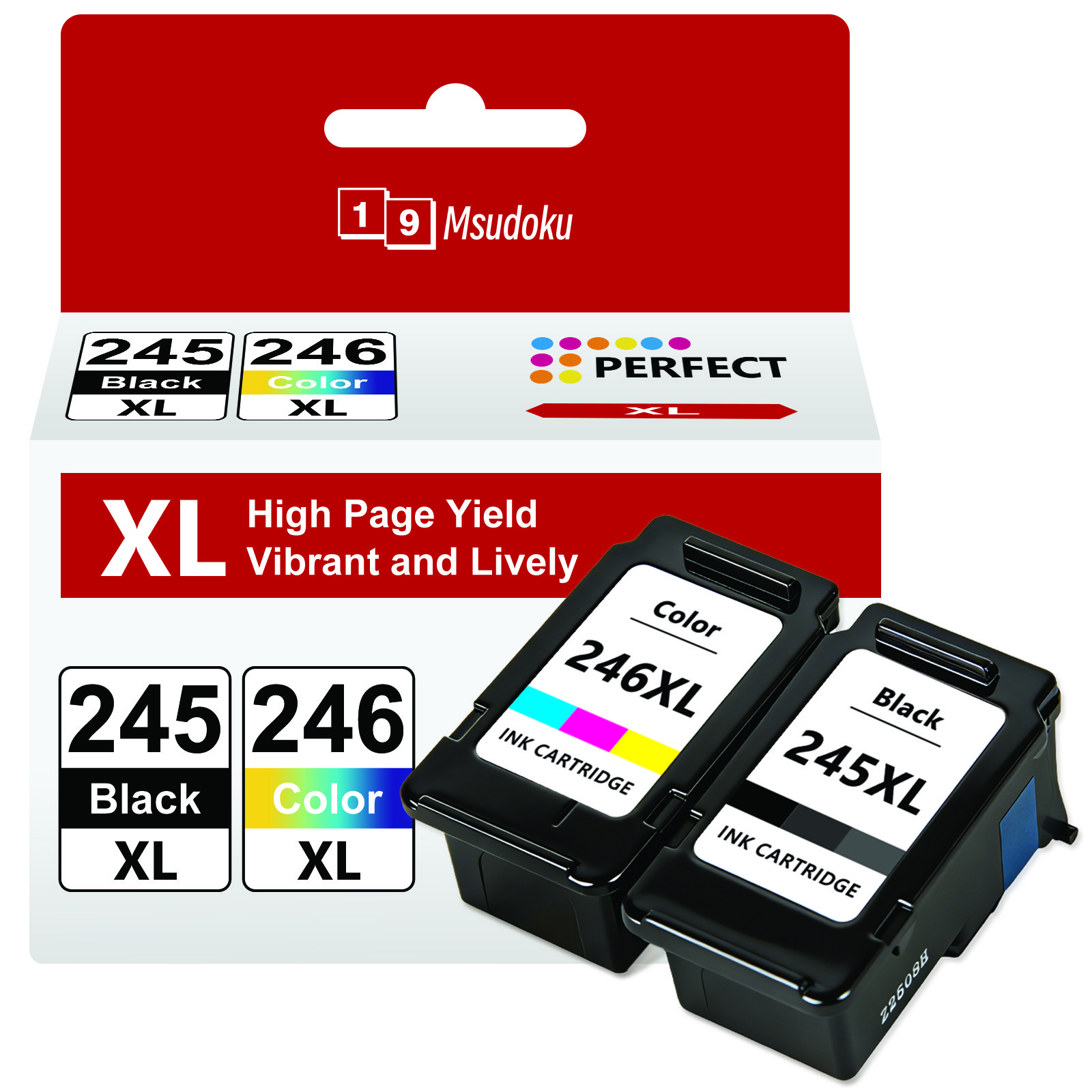 3 Pack Ink Cartridges 245 246XL for Canon Pixma TS202 TS3100 TR4500 MX490 MG2920