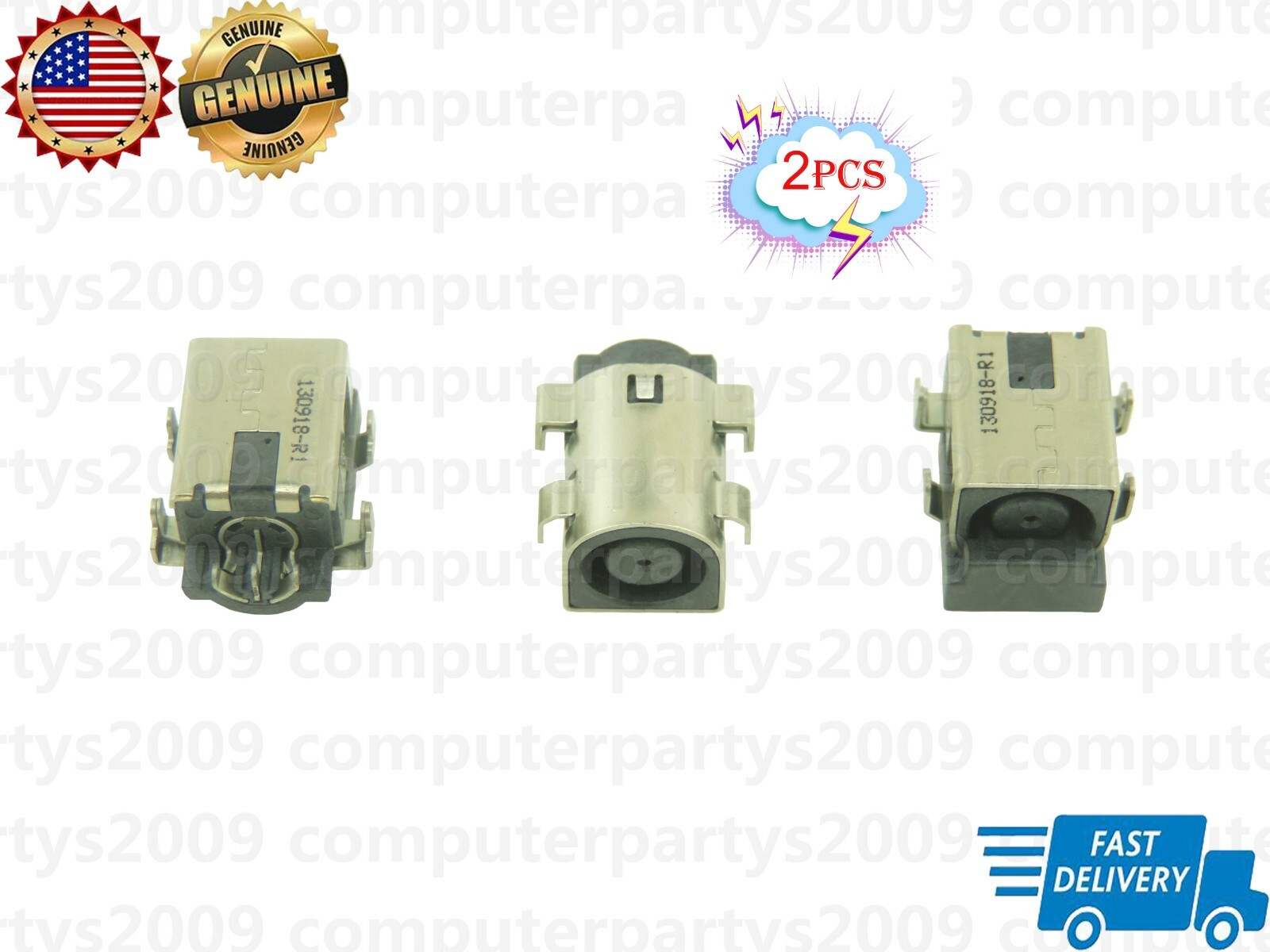 2X OEM DC IN Power Jack For HP EliteBook Revolve 810 G1 810 G2 G3 Charging Port