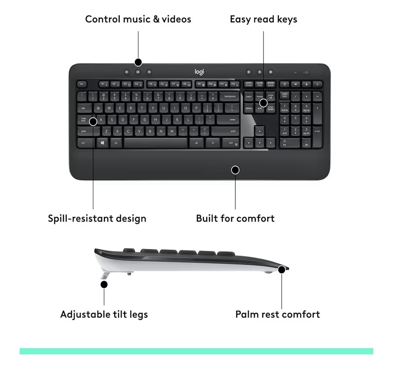 Logitech MK540 (920-008671) Wireless Keyboard and Mouse Combo