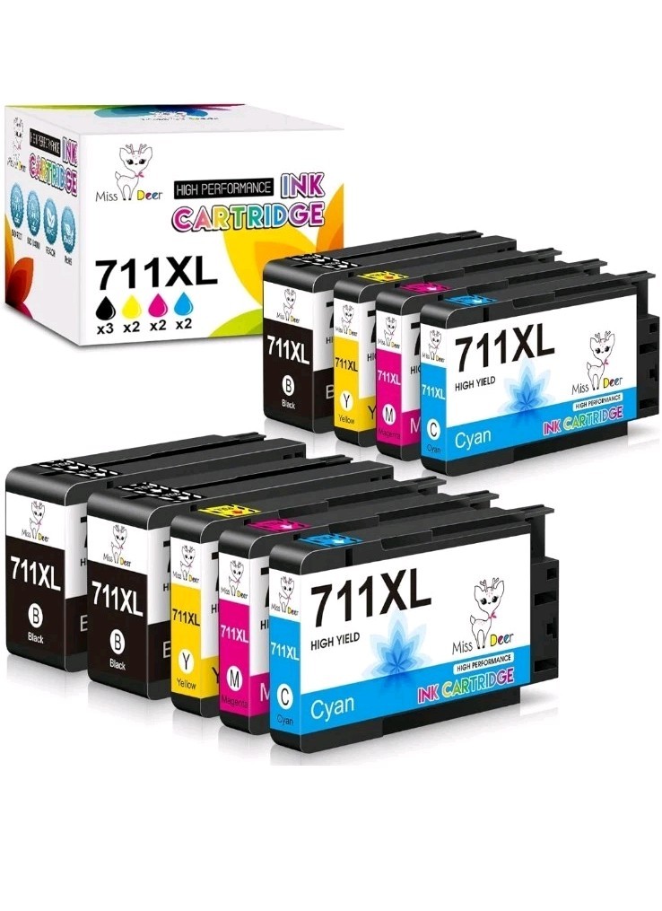 711XL Ink Cartridges High Yield Combo Pack for hp 711 Ink