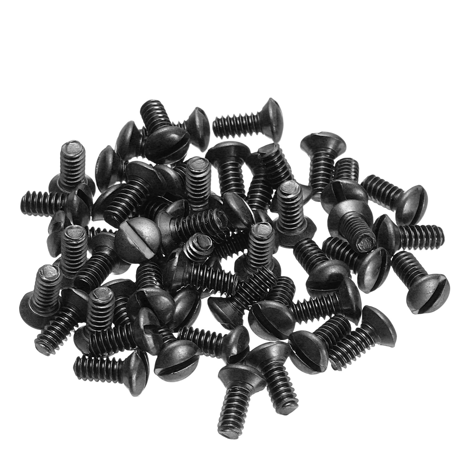 50 Pcs Wall Plate Screws 3/8" Long 6-32 Thread Black, Electrical Outlet Screws