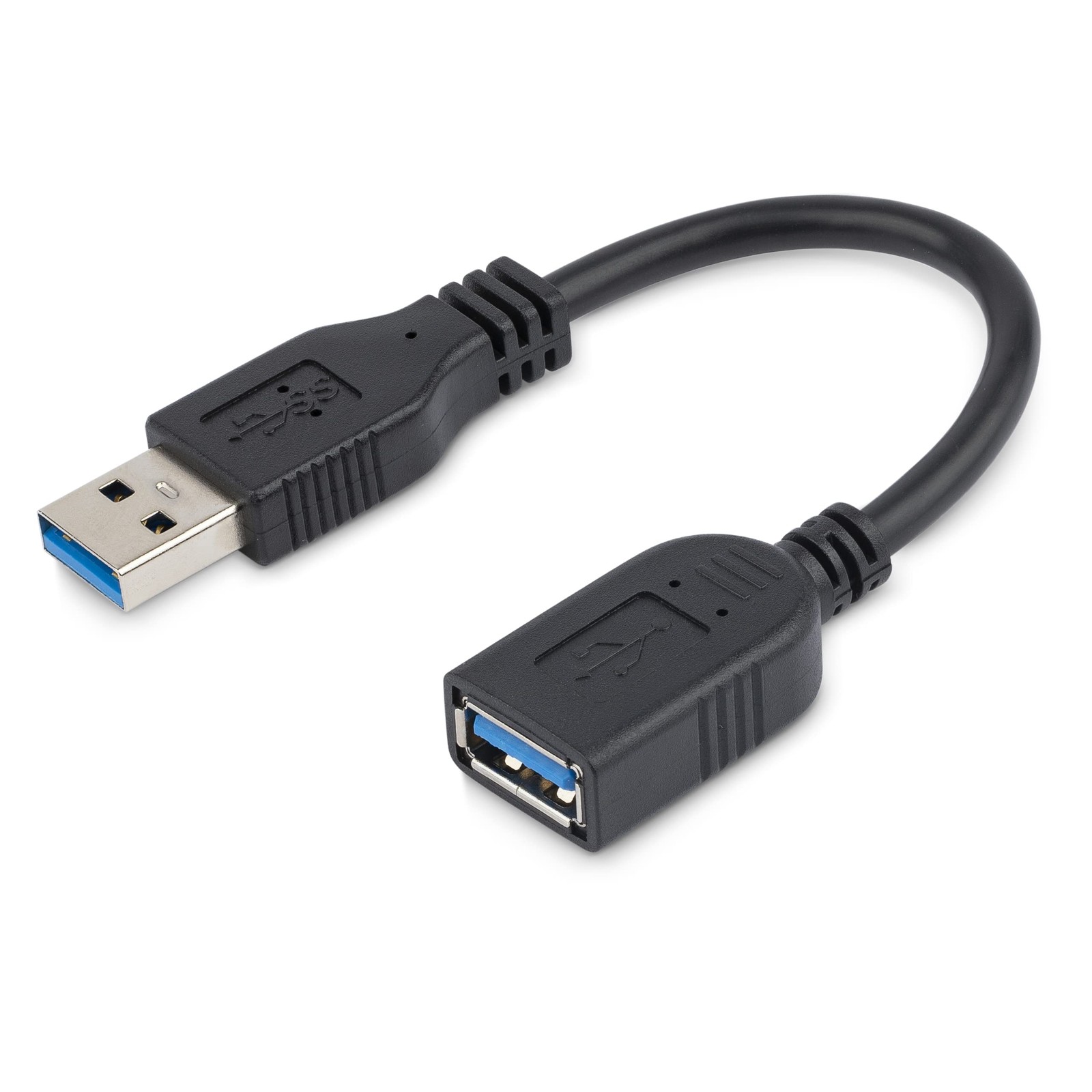 StarTech.com 6in Short USB 3.0 (5Gbps) Extension 1 Count (Pack of 1), Black