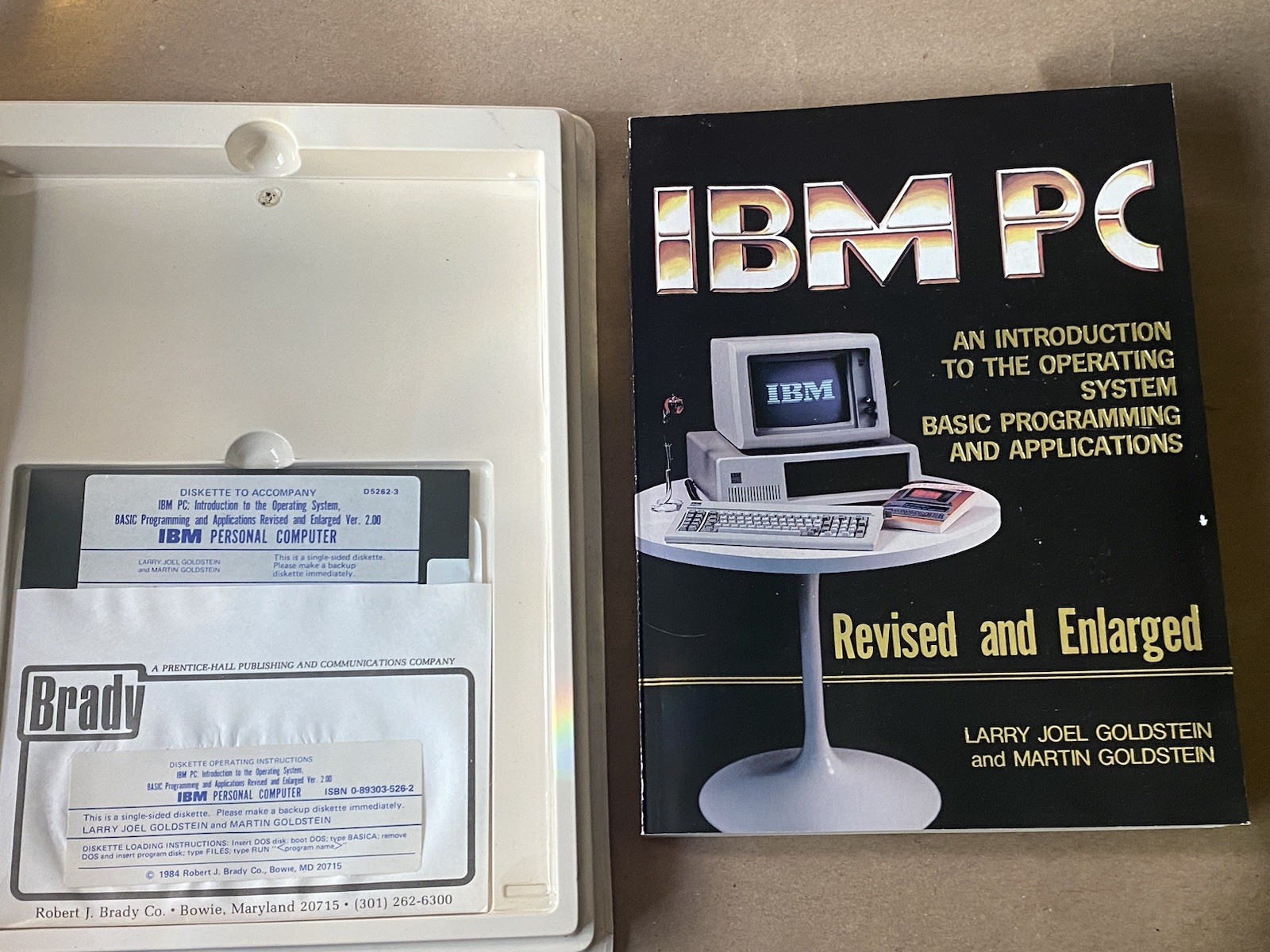 1984 IBM Introduction To Operating System With Disk Original Packaging Goldstein