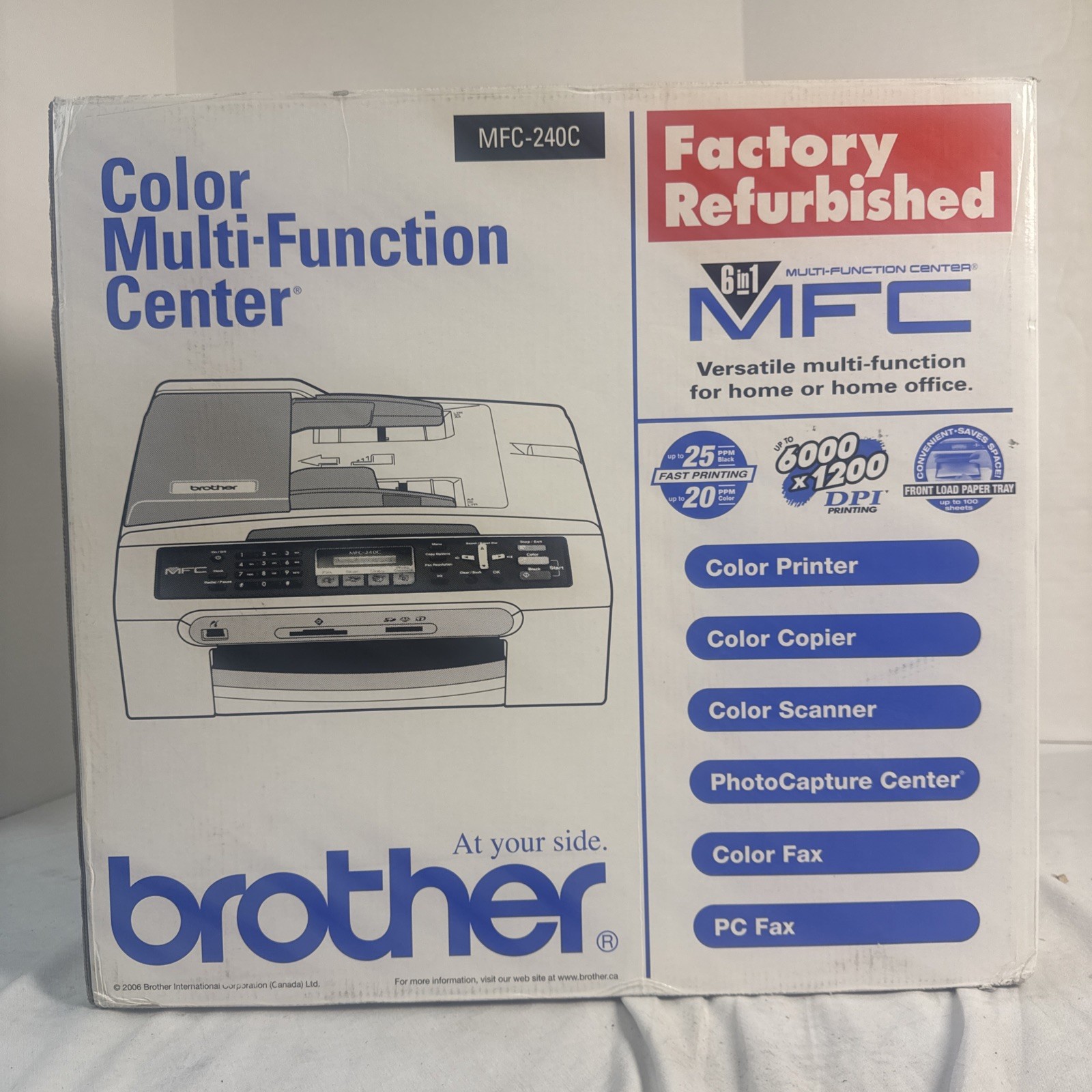 Brother MFC - 240C Color Multi-function Center 6 In 1 Inkjet NEW IN BOX