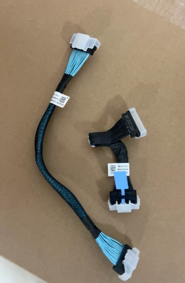 2 pcs Dell R760XS R750XS 2.5*8 plus H965I H465I small card cables W9W0D THJV8