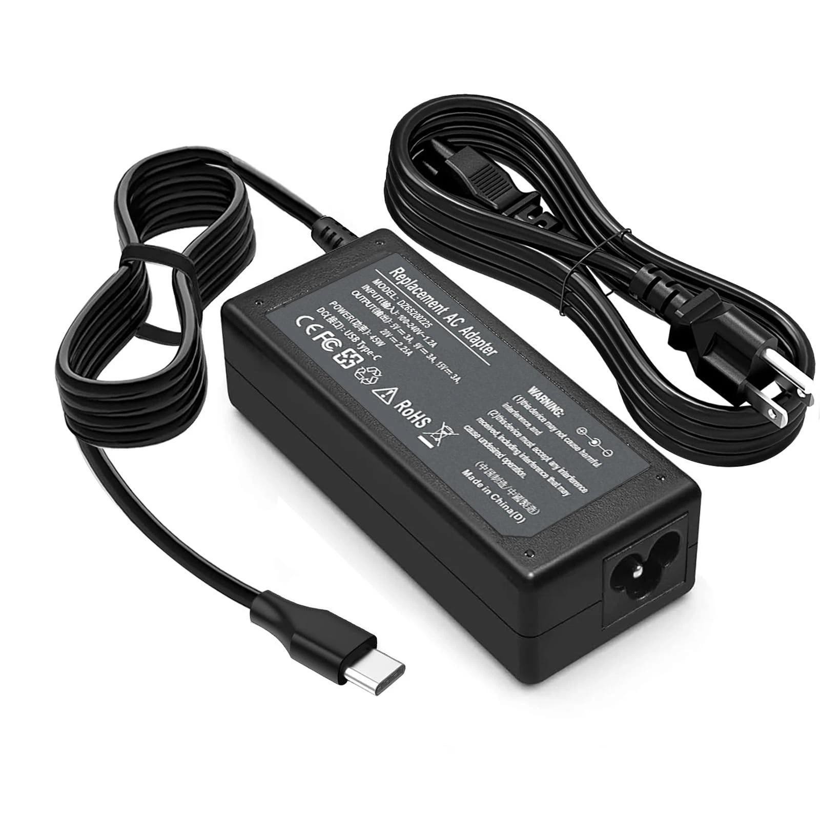 45 Watt USB C Chromebook Charger for