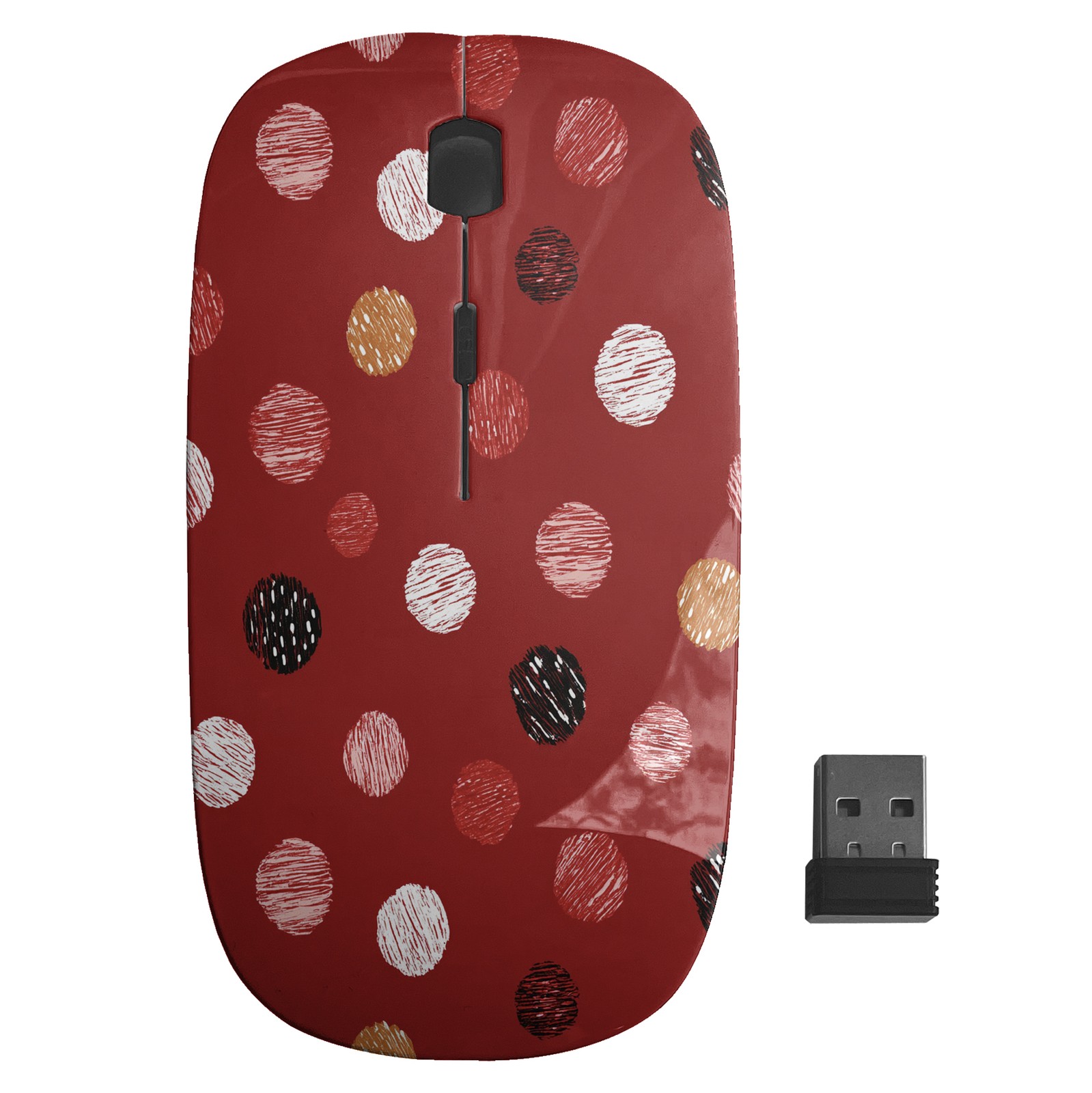 Graffiti Lettering Pink Pattern, Optical Wireless Mouse, Desktop Laptop Mice