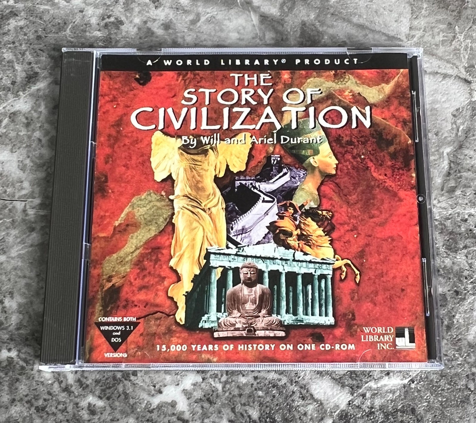 THE STORY OF CIVILIZATION (PC, 1994) VIDEO GAME CD-ROM World Library Will Durant