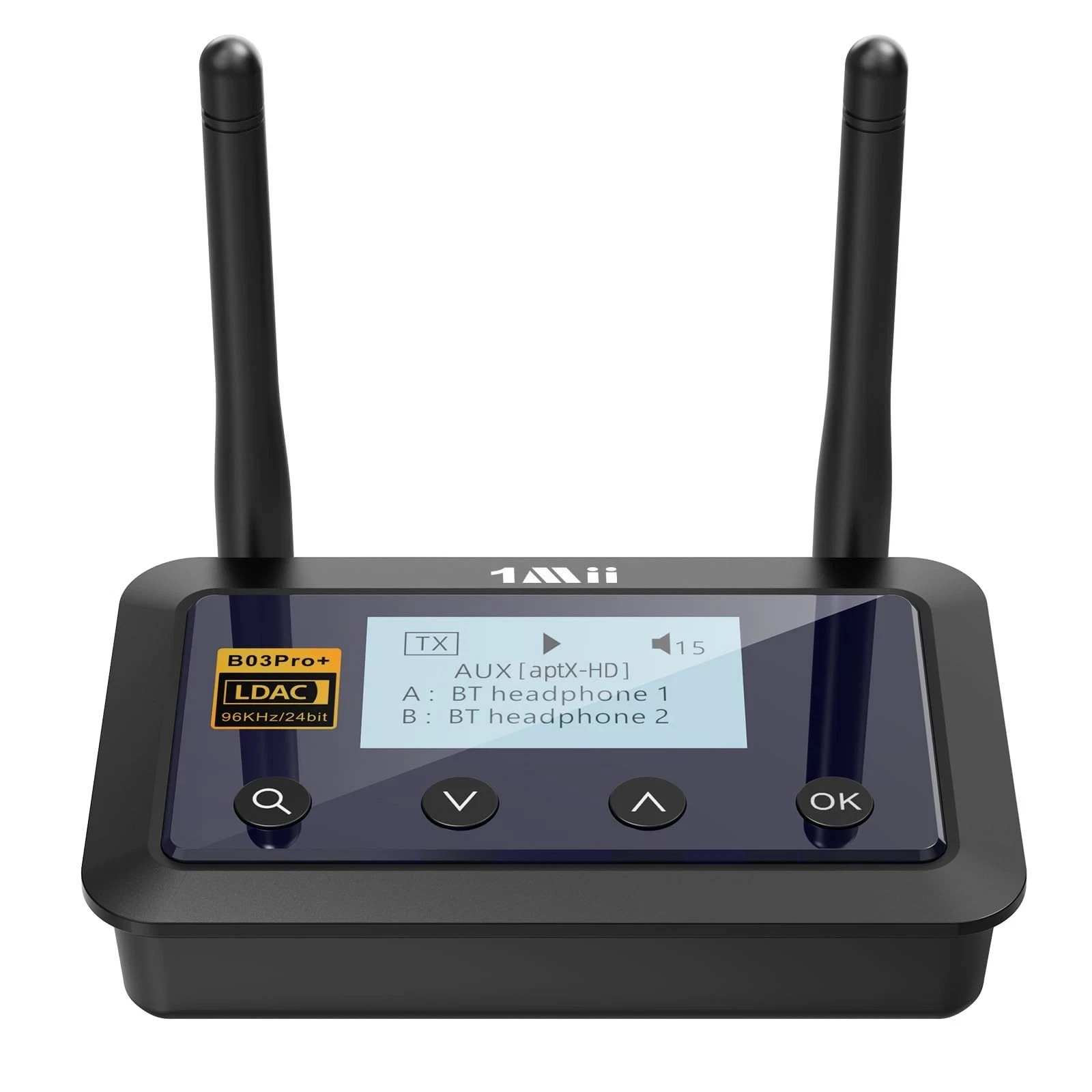 1Mii B03Pro+ Bluetooth 5.3  LDAC Transmitter Receiver TV Stereo Adapter SEALED