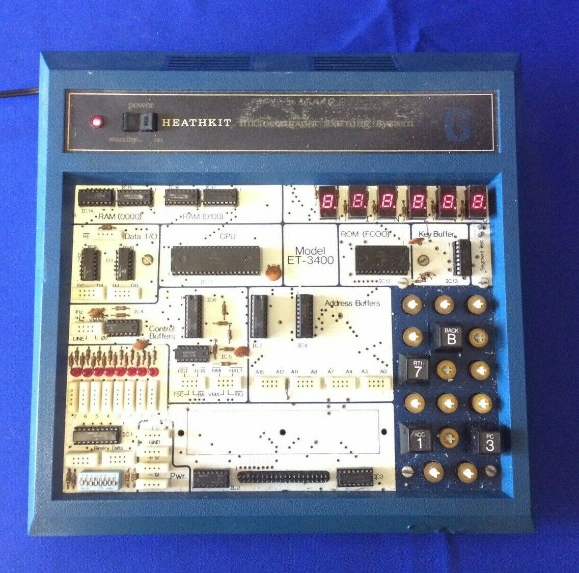 HEATHKIT ETW-3400 Microcomputer Learning System - POWERS ON - FOR PARTS/REPAIR
