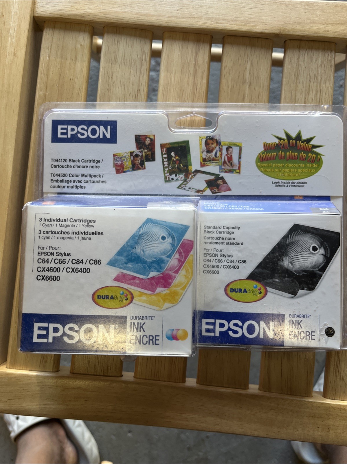Epson StylusDURABrite Standard Capacity Black Cartridge 3 Individual Cartridges