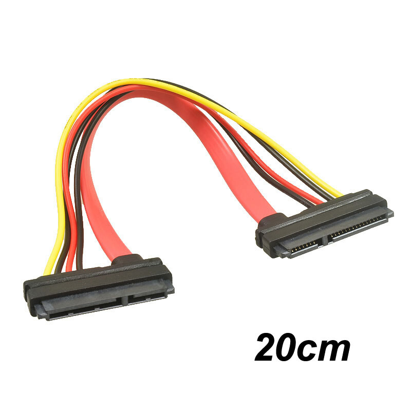 SATA 22 Pin Female to Female 2.5Inch Hard Disk Drive SSD Adapter Connector Cable