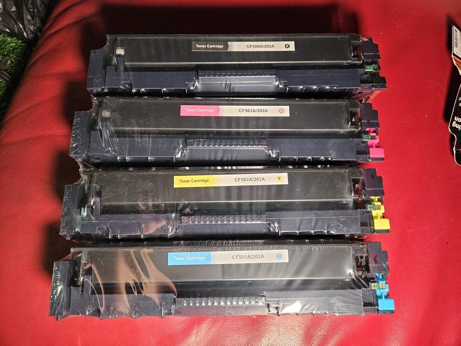 4PK CF500A CMYK Toner For HP 202A Color LaserJet Pro M254dw M281cdw M281fdw MFP