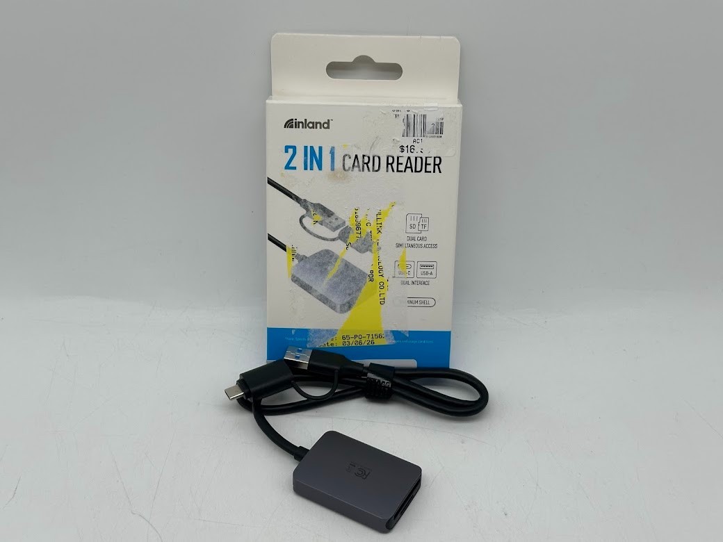 Inland 2-in-1 Memory Card Reader