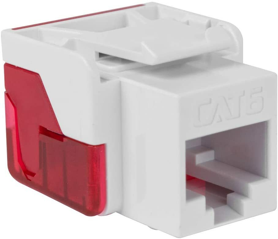 ICC CAT6 RJ45 Keystone Jack for EZ Style, White