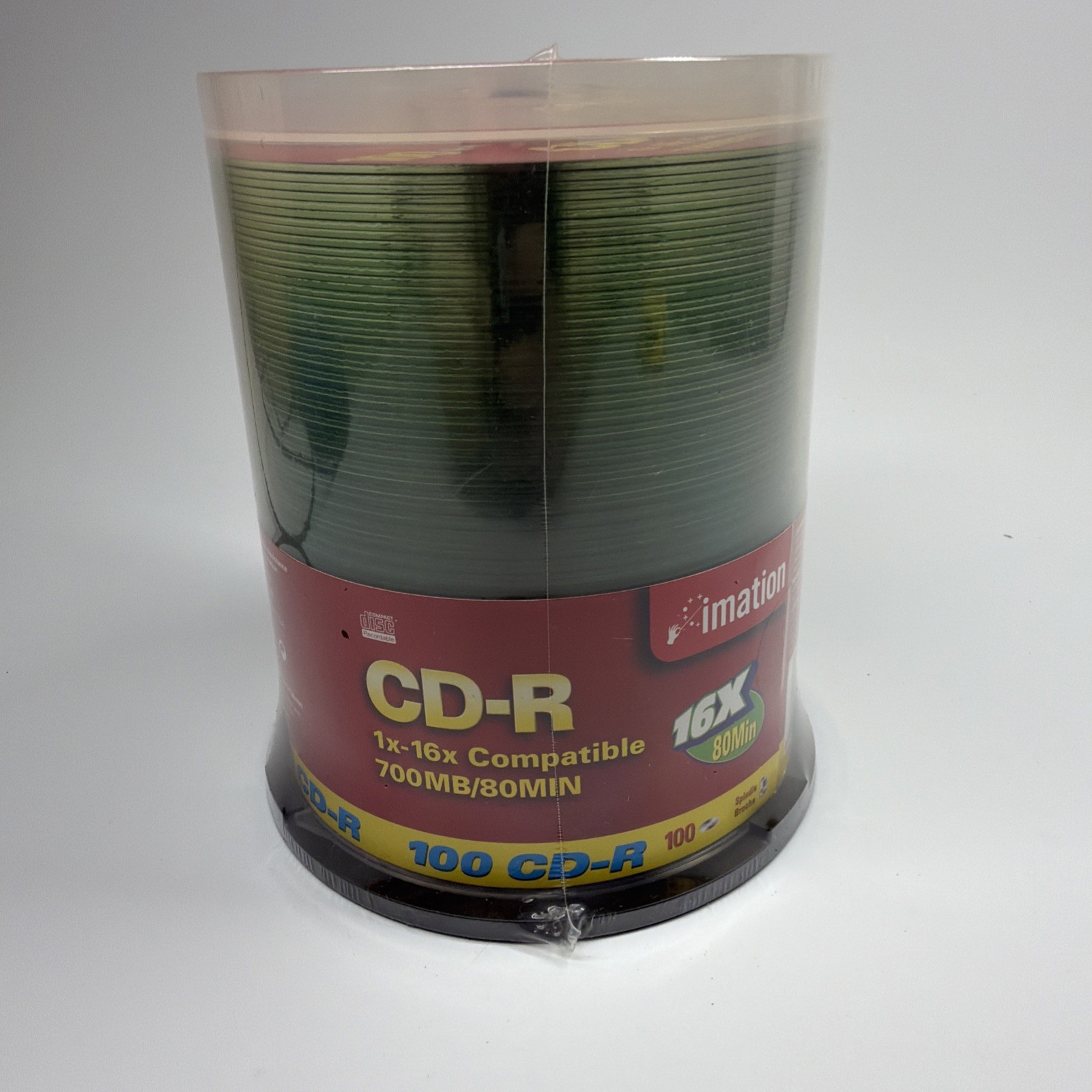 Imation 80MIN/700MB CD-R, 24x, 100 Pack Spindle Sealed New Recordable Disc