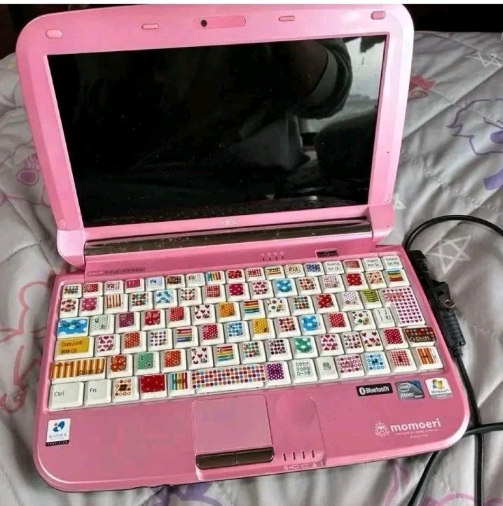 Fujitsu LOOX M/G30 Momoeri Collaboration Pink Laptop Win 7 Japanese Model As-Is 