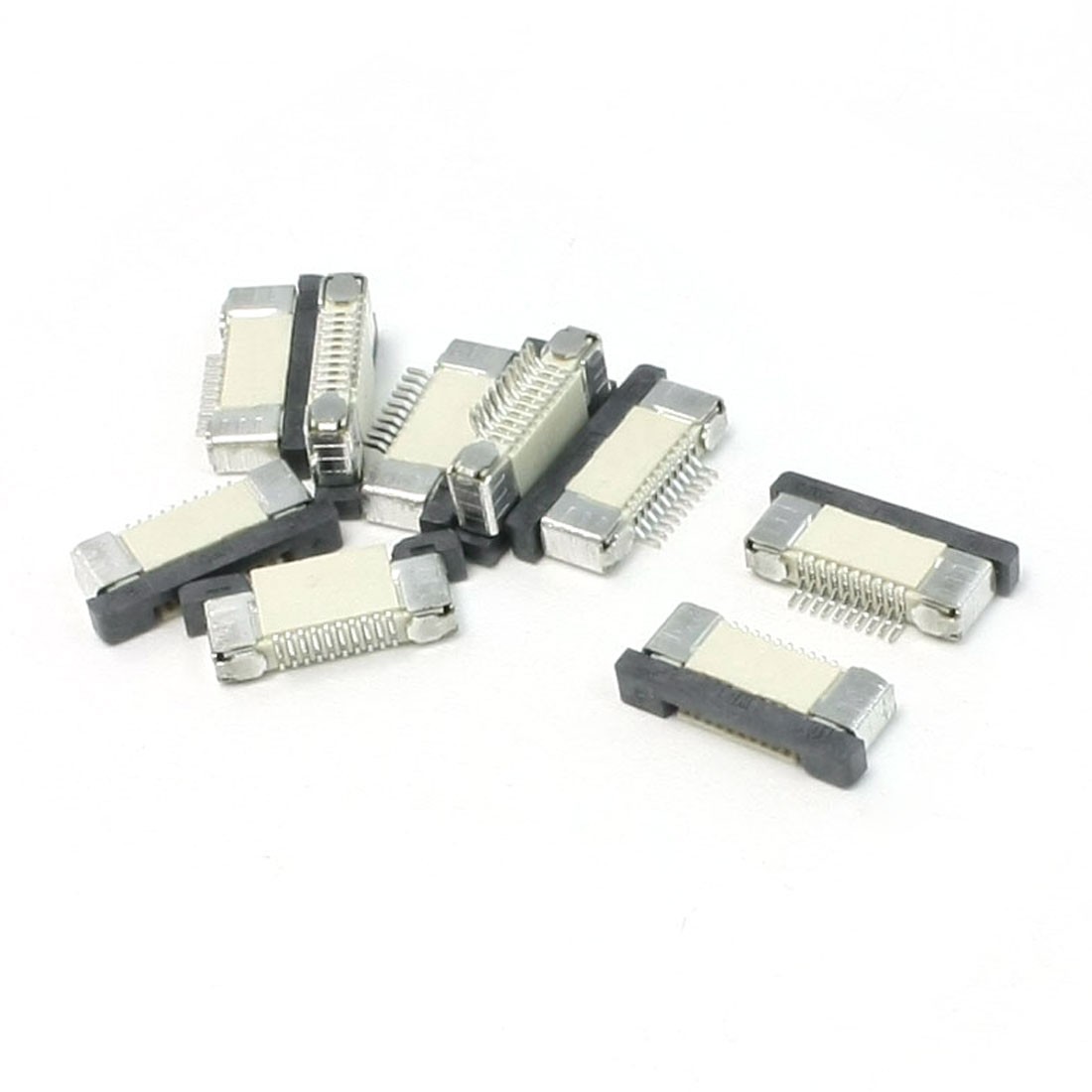10 Pcs FFC FPC 10 Pin Bottom Connect 0.5mm Pitch Ribbon Connector Socket