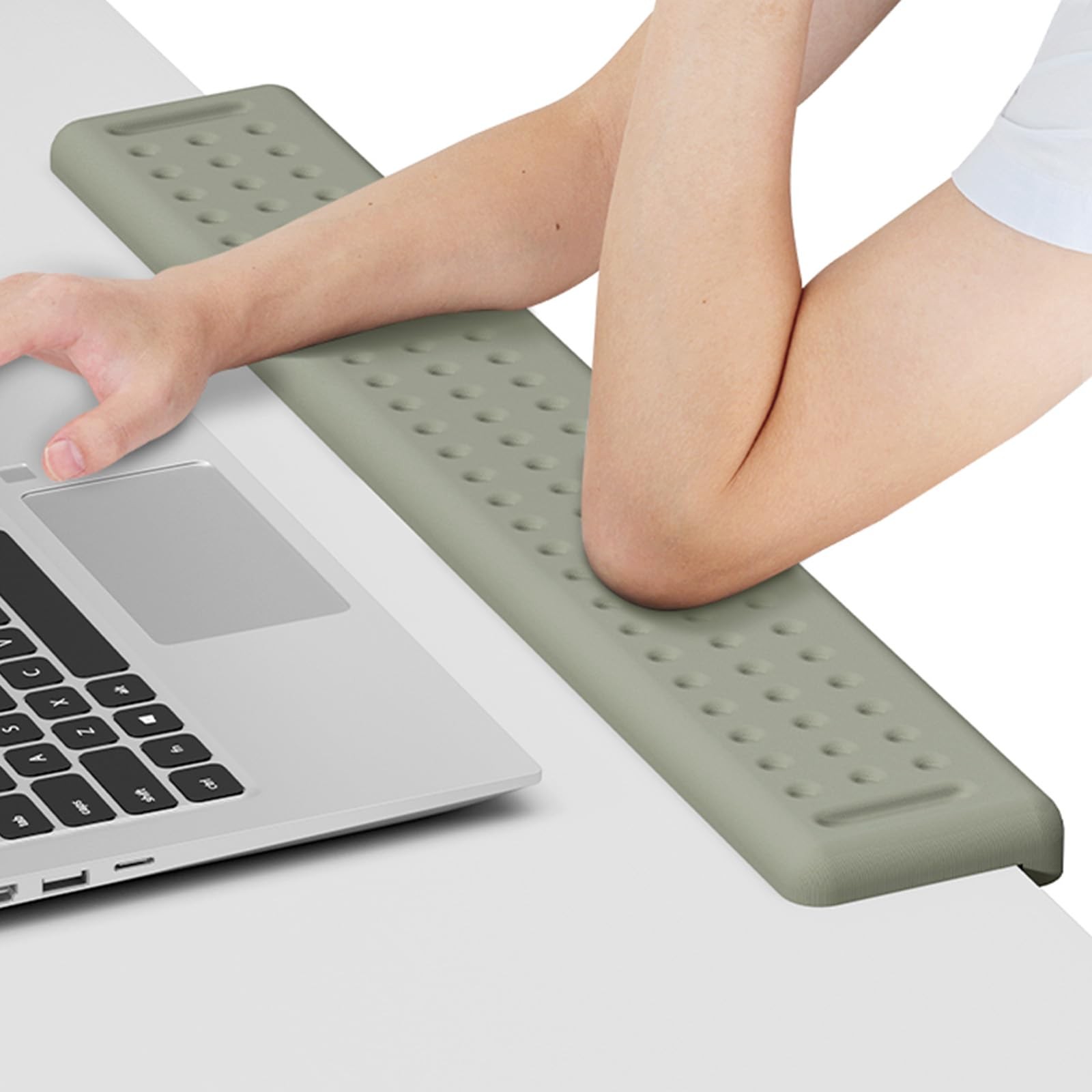 LShaped Desk Long Wrist Rest Elbow 60CM Grey Arm Rest Memory Foam Ergonomic