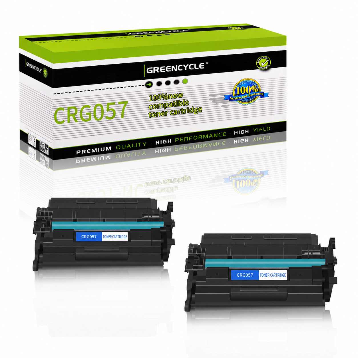 2PK Toner New Chip for Canon CRG057 ImageCLASS MF445dw MF443dw MF447dw