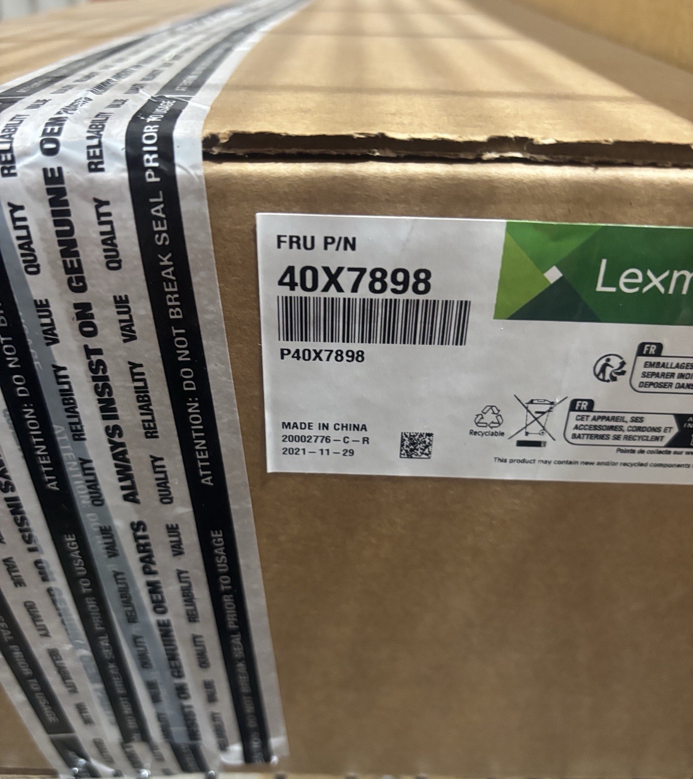 Lexmark XM5170H, XM5163, XM5170 Front Door 40X7898
