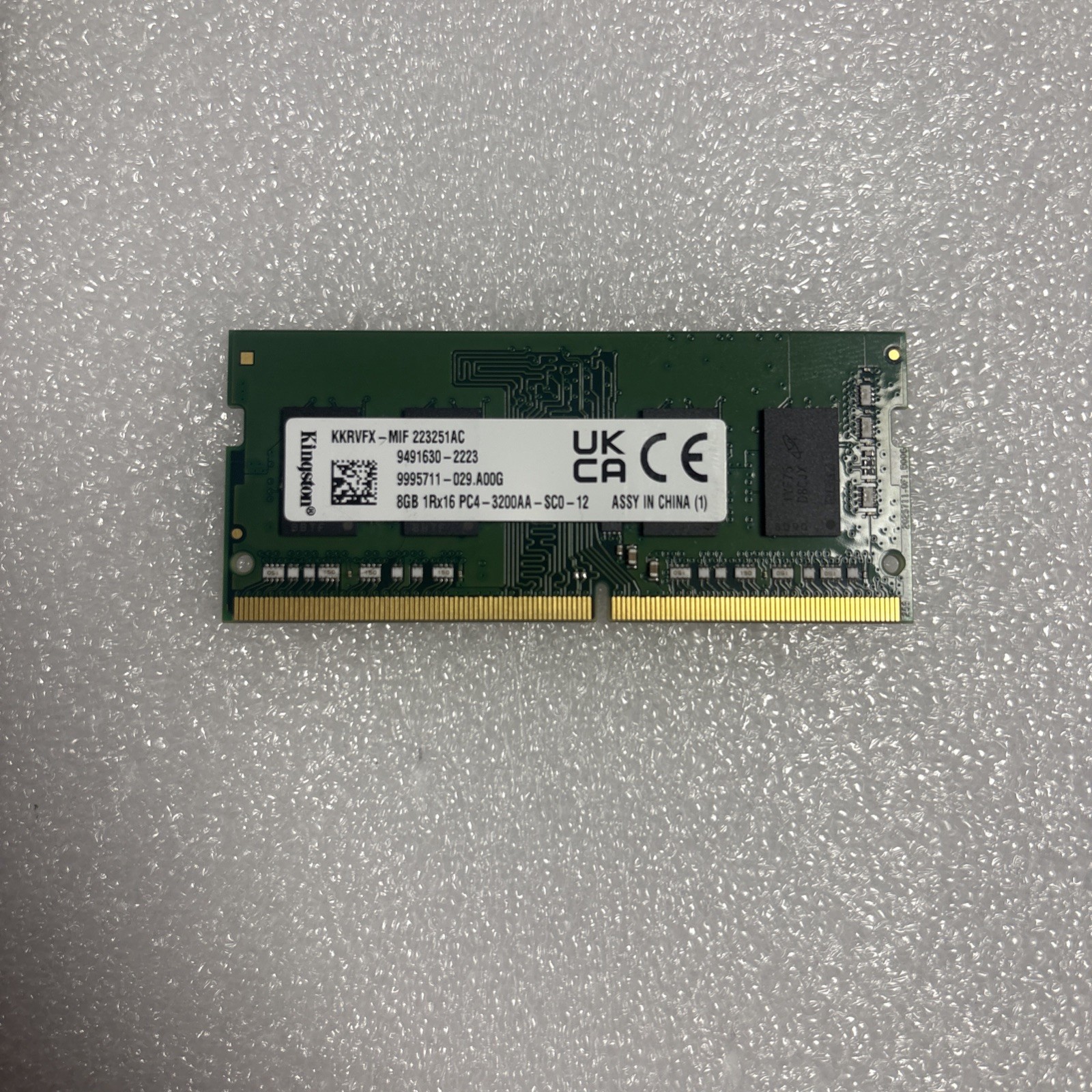 Kingston KKRVFX-MIE 8GB 1Rx16PC4-3200AA-SCO-12 DDR4