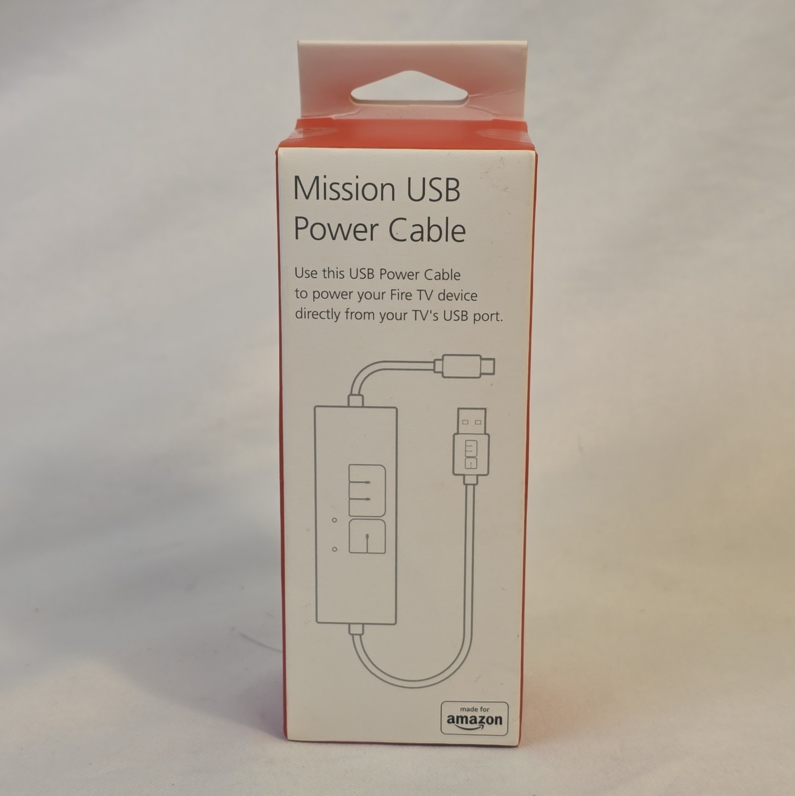 Mission Cables MC45 USB Power Cable for Amazon Fire TV