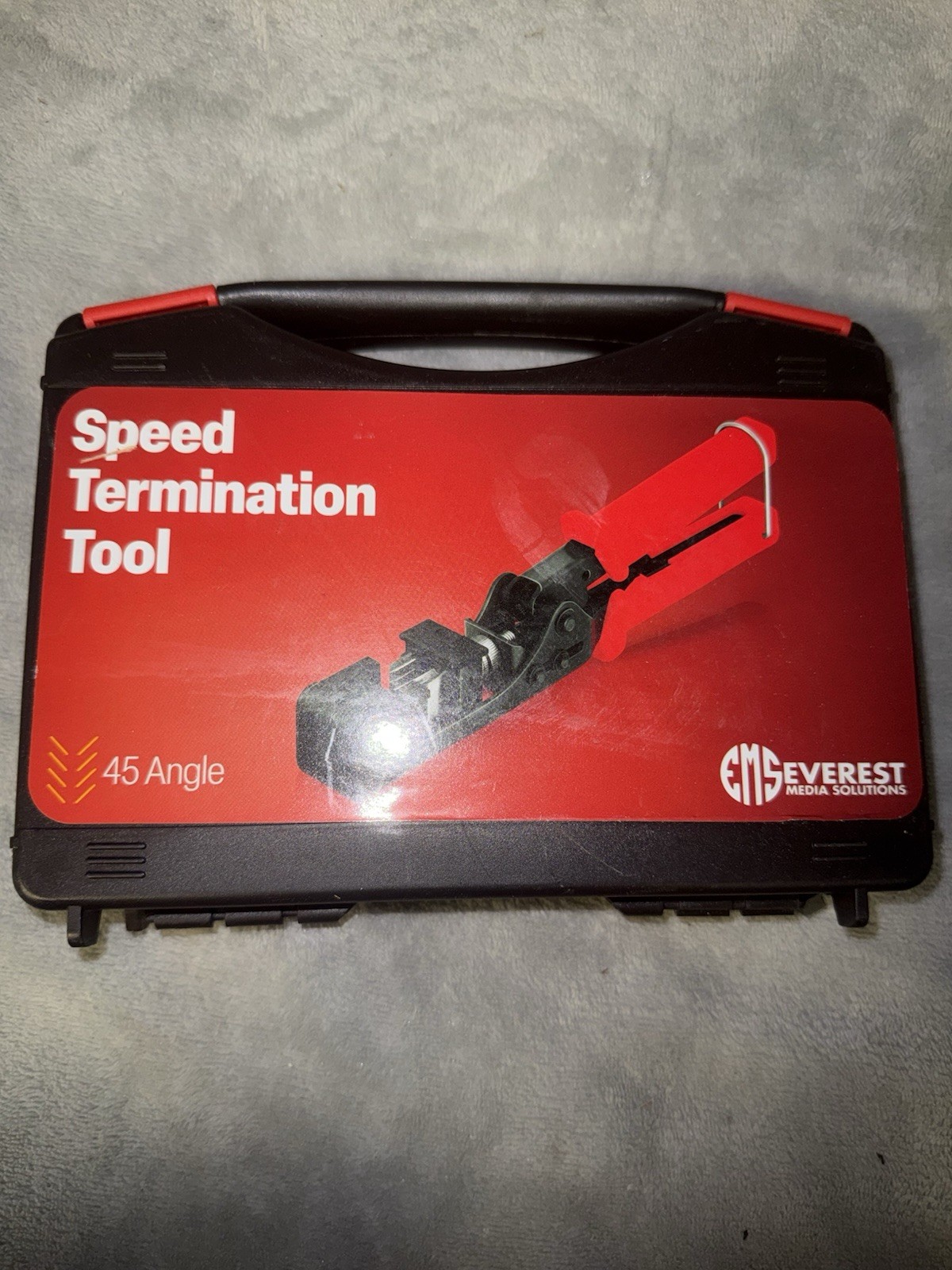 Everest Media Solutions 45Term - 45° Angled Speed Termination Tool - OPENED BOX