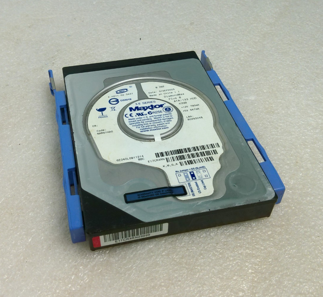 Maxtor 40GB 6E040L0 Code: NAR61HA0 K,M,G,A Hard Drive - TESTED 100% Health