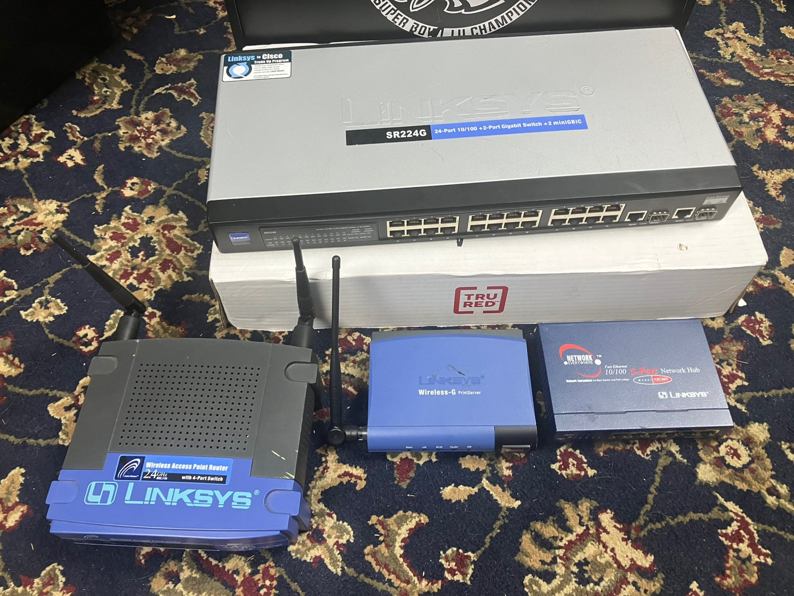 Linksys Brand Wireless Routers SR224G/BEFW11S4/WPS54GU2 Cisco Systems Bundle +