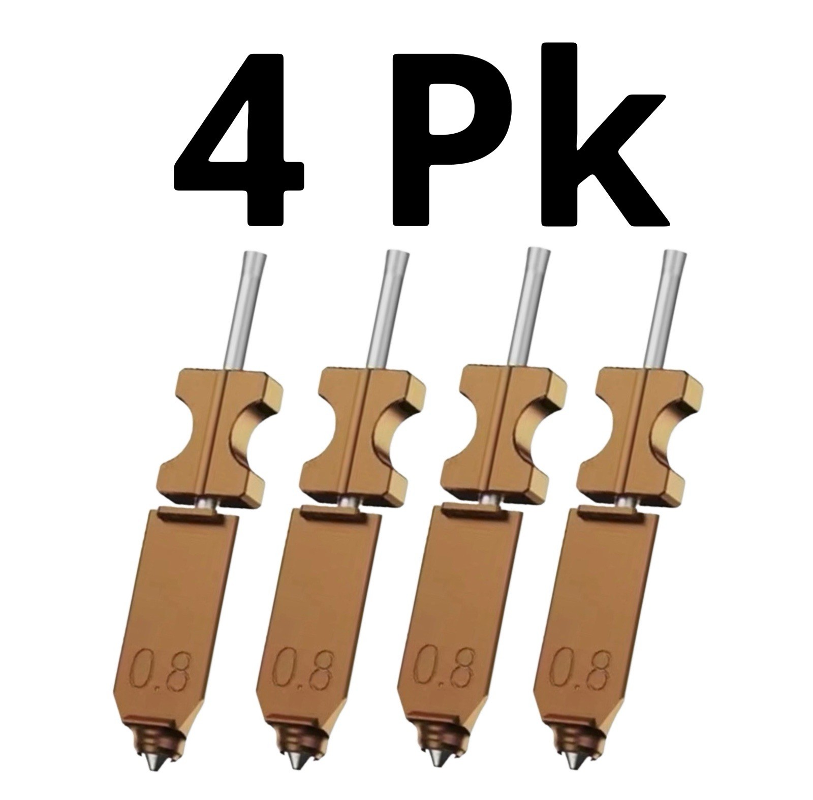 FLASHFORGE AD5X 3D Printer Hotend Kit Replacement 4/Pk Of 0.8 mm Nozzle US