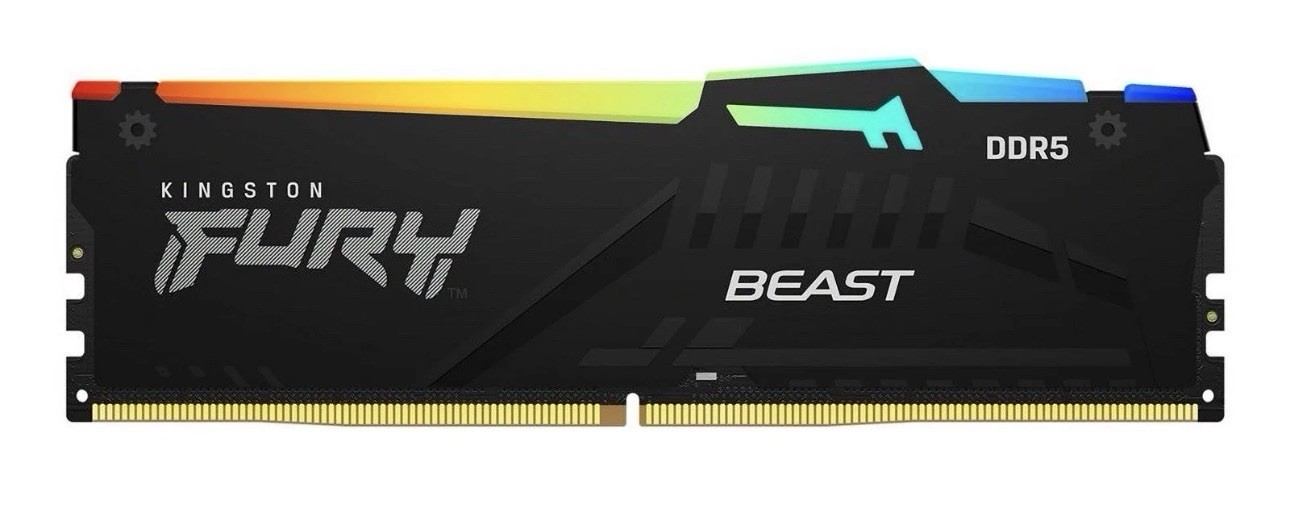 Kingston FURY BEAST RGB 16GB DDR5 6000 Desktop RAM, Direct Pull from New HP PCs