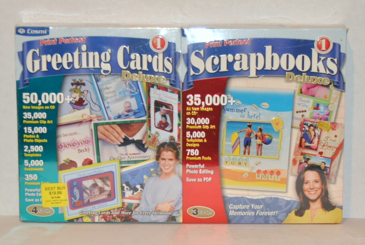 Cosmi Print Perfect Scrapbook & Greeting Cards Combo - New