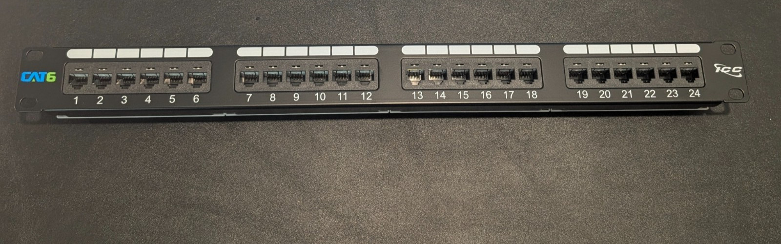 NEW ICMPP2460V Patch Panel, Cat 6, 24-Port, 1RMS
