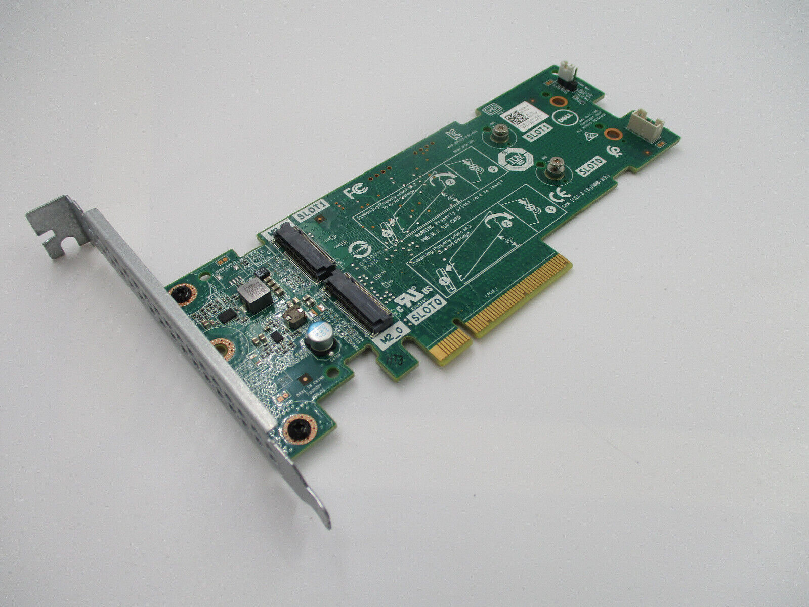 Genuine Dell Boss-S1 2x M.2 SSD PCIe Adapter High Profile P/N:0JV70F Tested