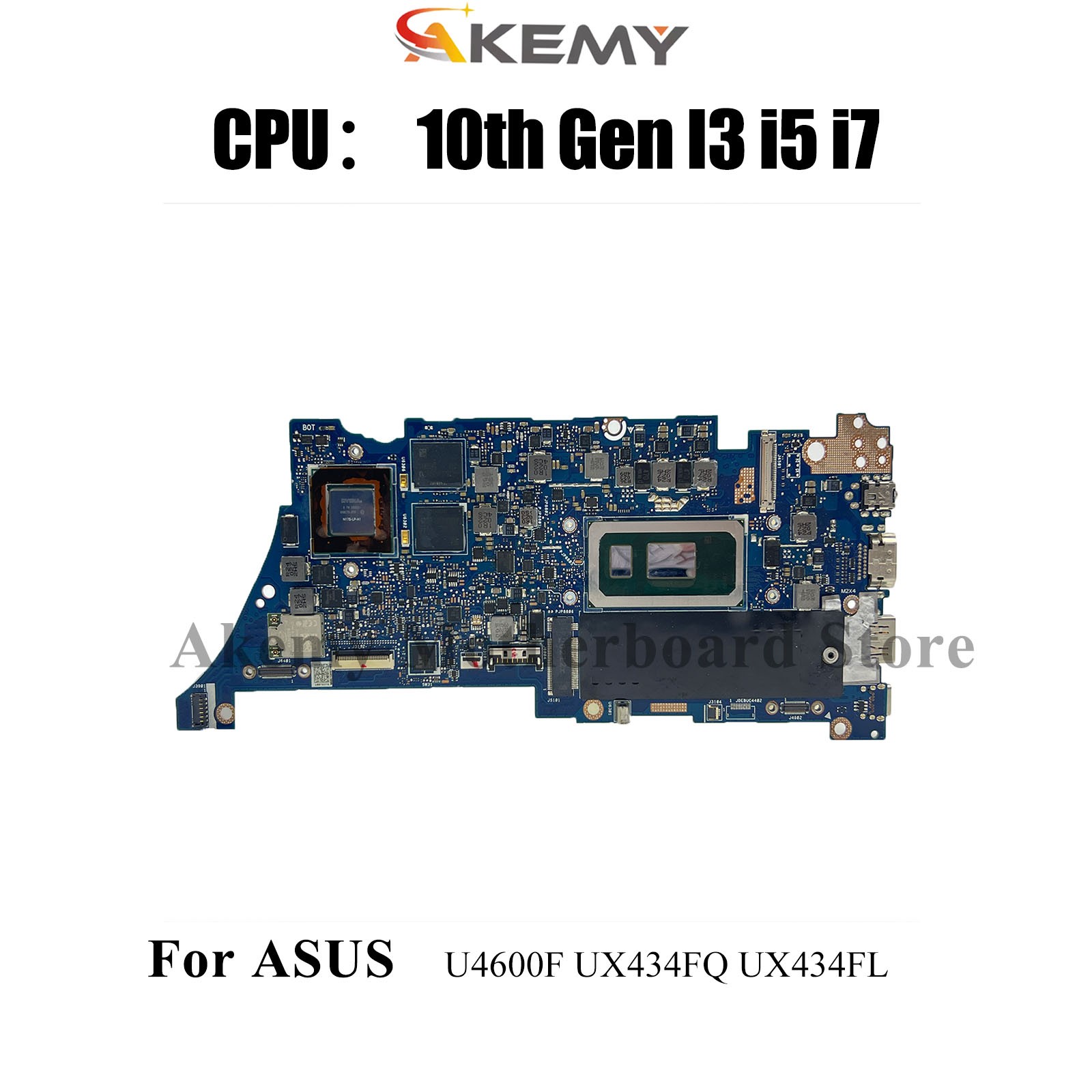 UX434FQ Laptop Motherboard For ASUS UX434FQ U4600F UX434FL Mainboard W/CPU