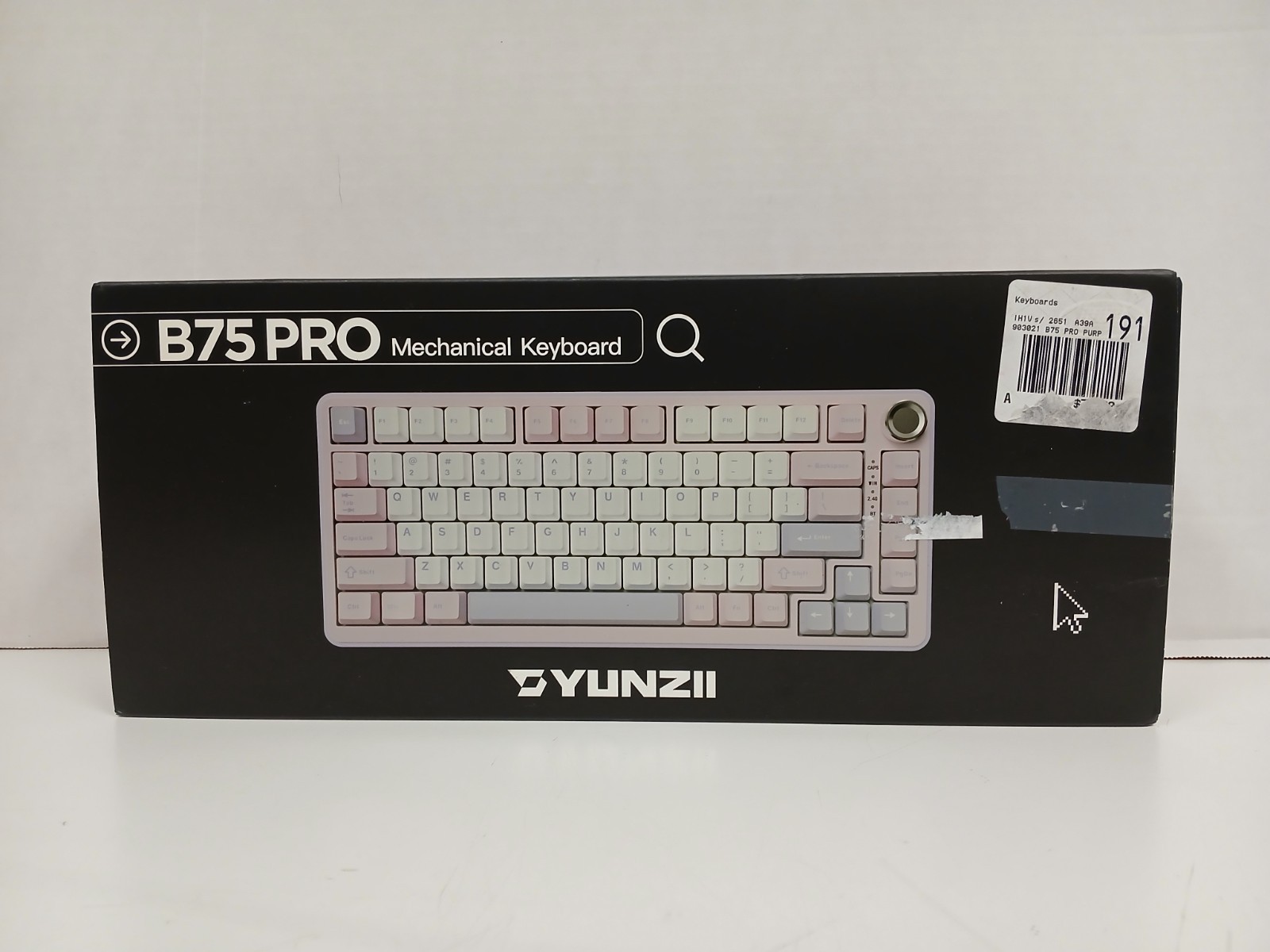 YUNZII B75 PRO Hotswable RGB Mechanical Keyboard, Pink